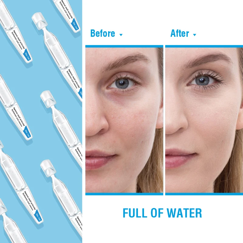 Kangrong private label skin care moisturizing hydrating erythritol Japanese small molecule hyaluronic acid ampoule face serum