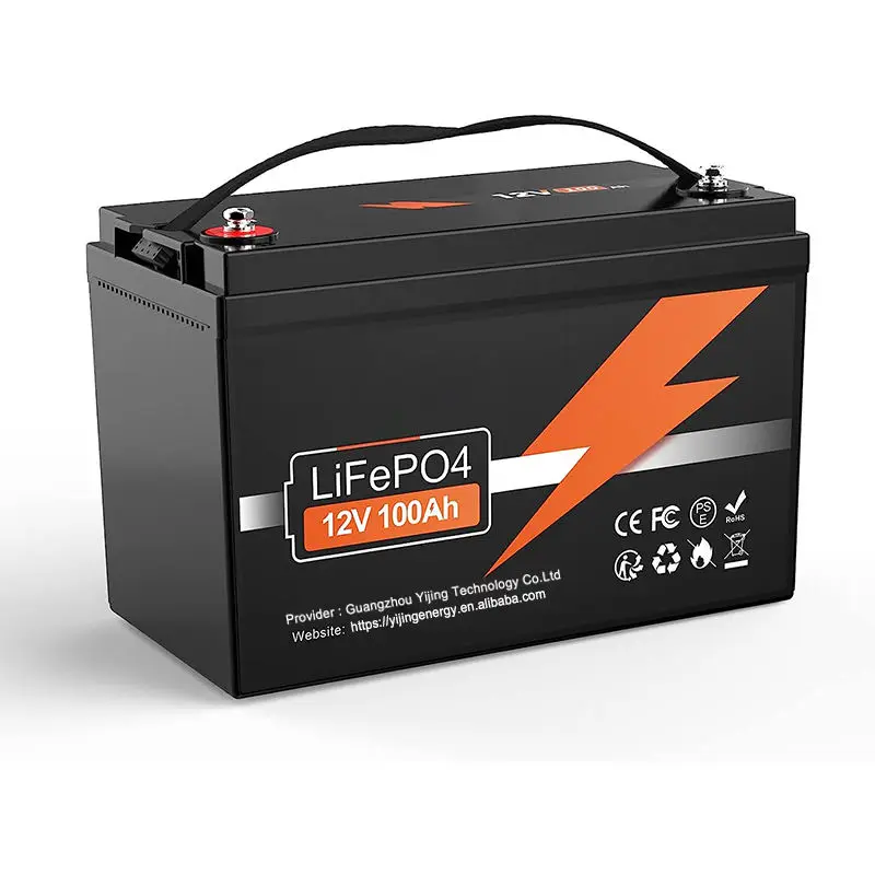 12V 100Ah LiFePO4 Battery Built-in 100A BMS Lithium Battery Up to 15000 Deep Cycles