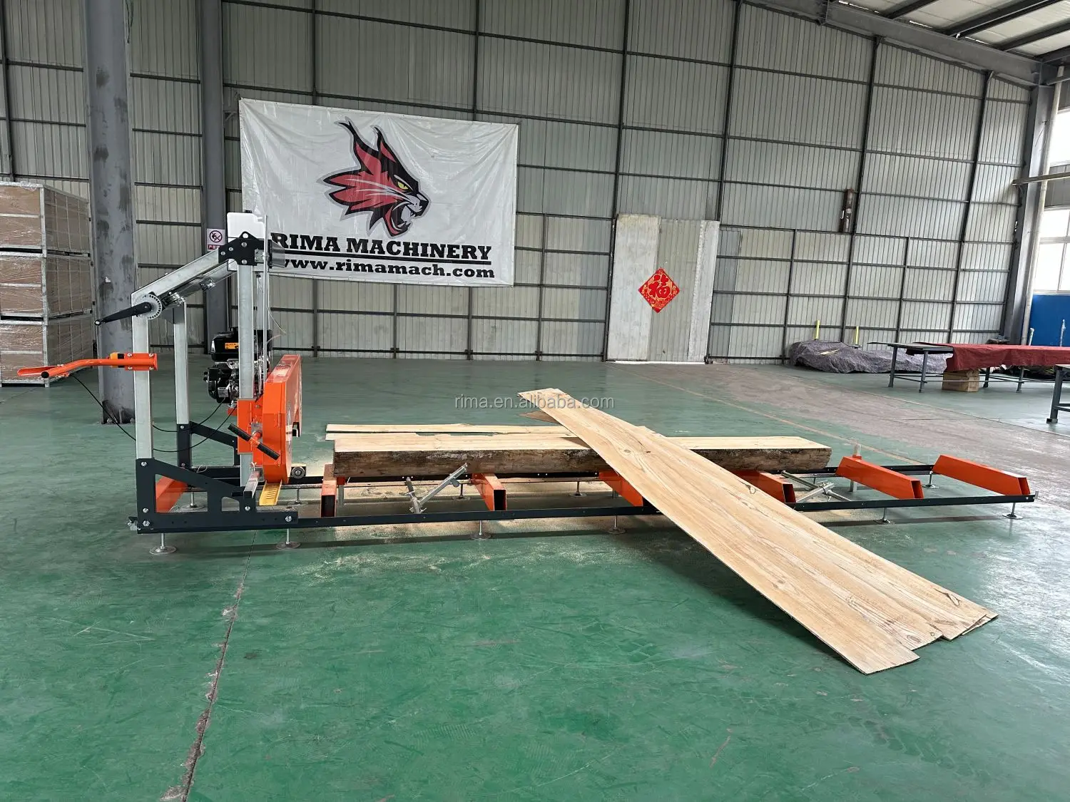 Rima RS31 electric motor portable sawmill chainsaw carbide blade laser sawmill for cutting hard wood