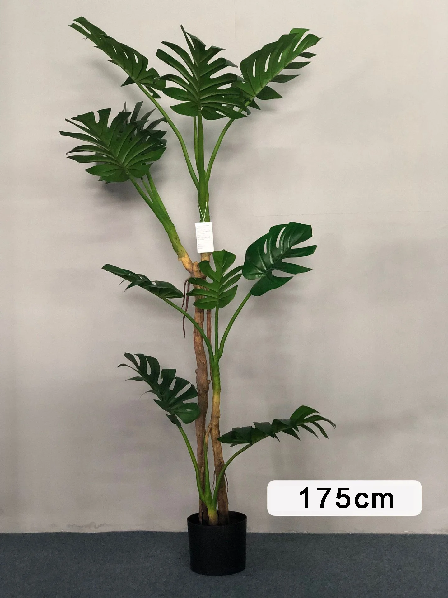 Garden Jungle Decoration Plastic Artificial Palm Trees Bonsai Philodendron Tree For Home Decor