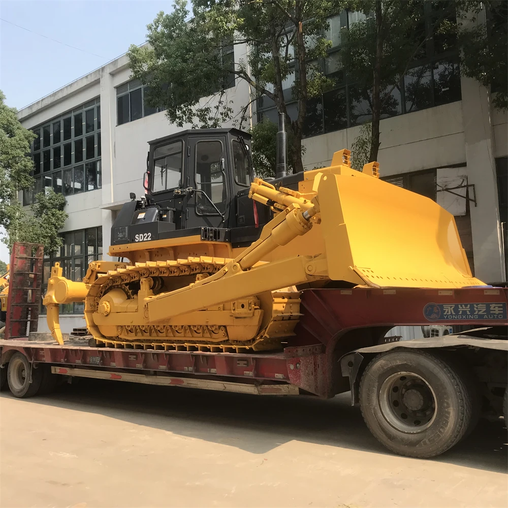 Оригинальный гусеничный бульдозер Shantui SD22 с рыхлителем используется землеройная машина в Ярд на горячем SD32
