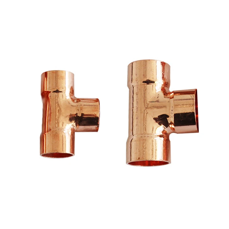 Factory custom copper pipe joint copper pipe male and female elbow tee fittings