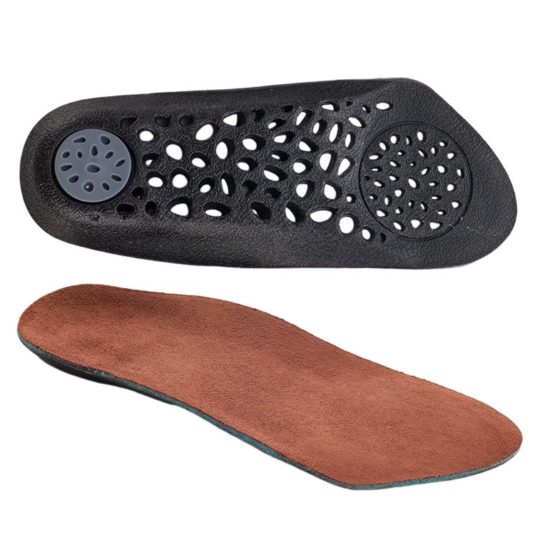 Custom 3/4 length orthotics insoles TPE GEL honeycomb breathable shoe insert arch supports shock absorbing insole