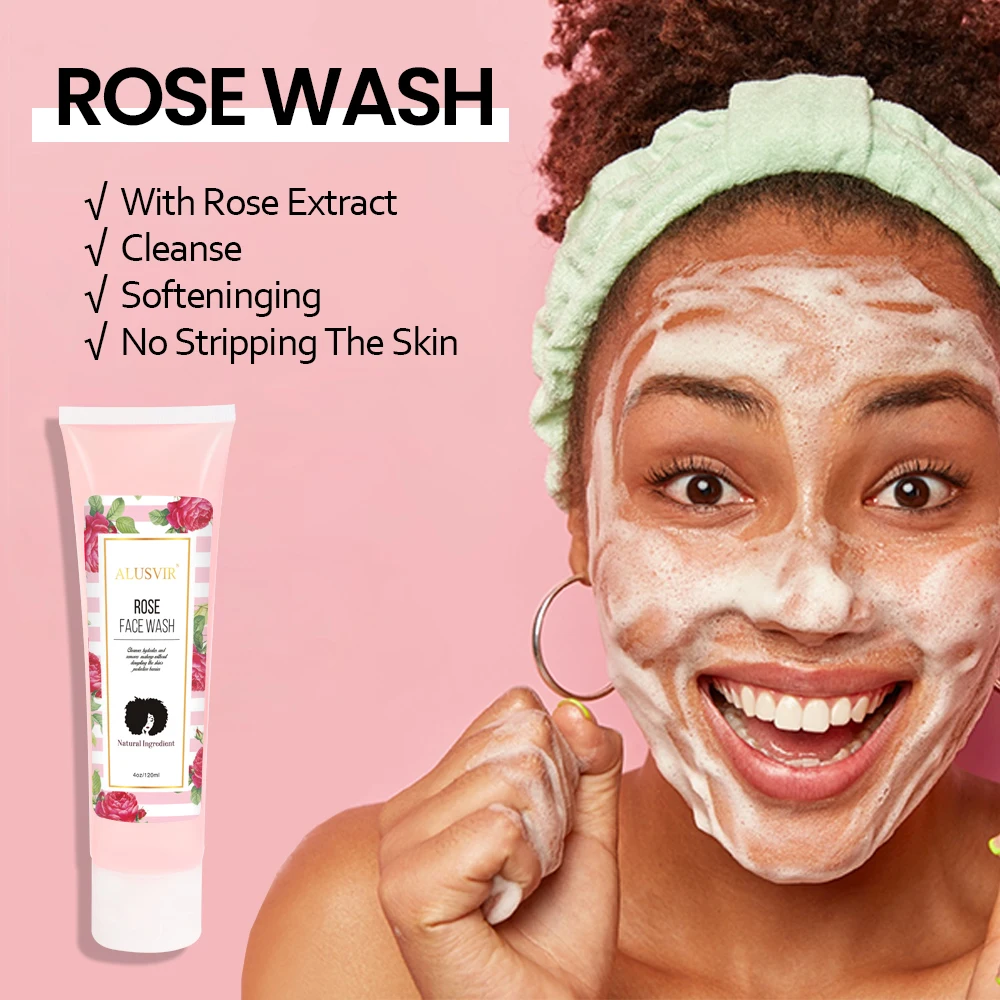 In Stock Rose Cleansing Kaolin Mud Mask Private Label Skincare Acne Treatment Brightening Whitening Pink Turmeric Clay Face Mask