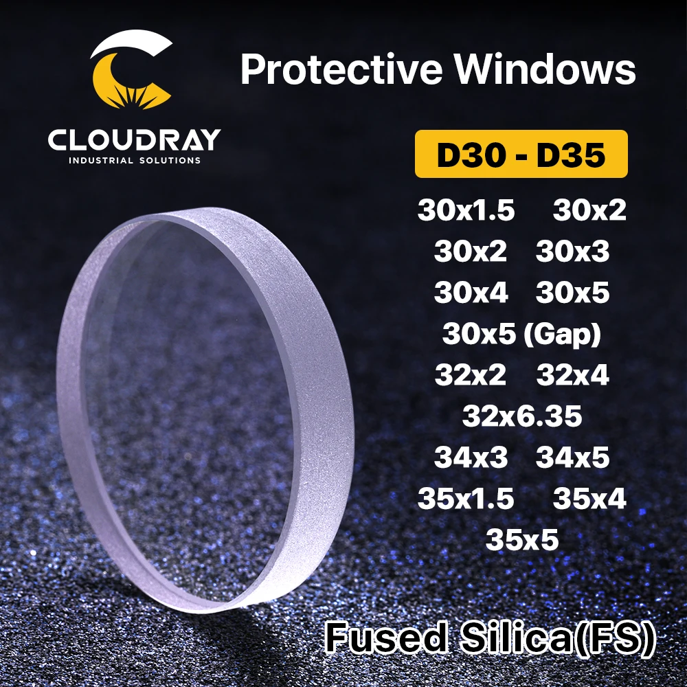 Cloudray Protective Windows волоконная лазерная резка сварочные детали оптическая линза JGS1