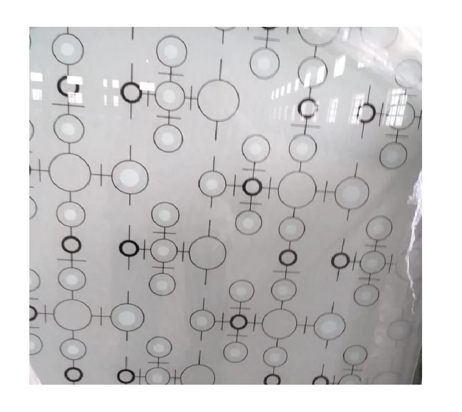 China Wholesale 3mm-8mm Decorative Silkscreen Printing Sandfrosted Glass