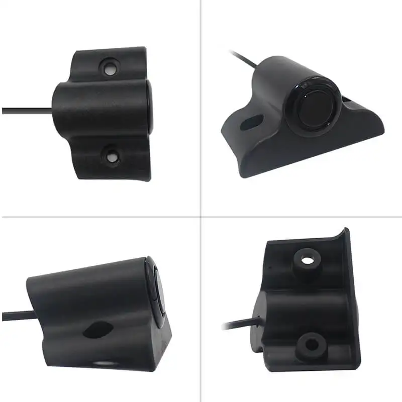 3-in-1 Truck visual reversing radar camera with 2 parking Sensors connected to navigation display no-punch