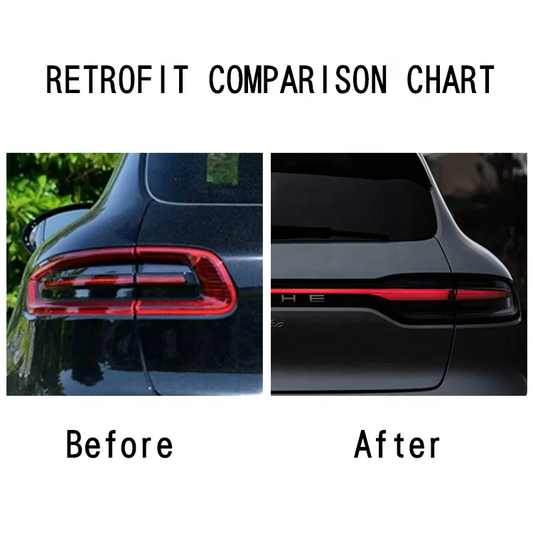 [1979]2014-2017 Upgrade 2021 style through LED taillights macan tail light For Porsche macan rear light