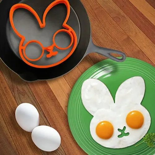 Silicone Fried Egg Ring Mold Reusable Non Stick Silicone Fried Egg Molds Pancake Rings