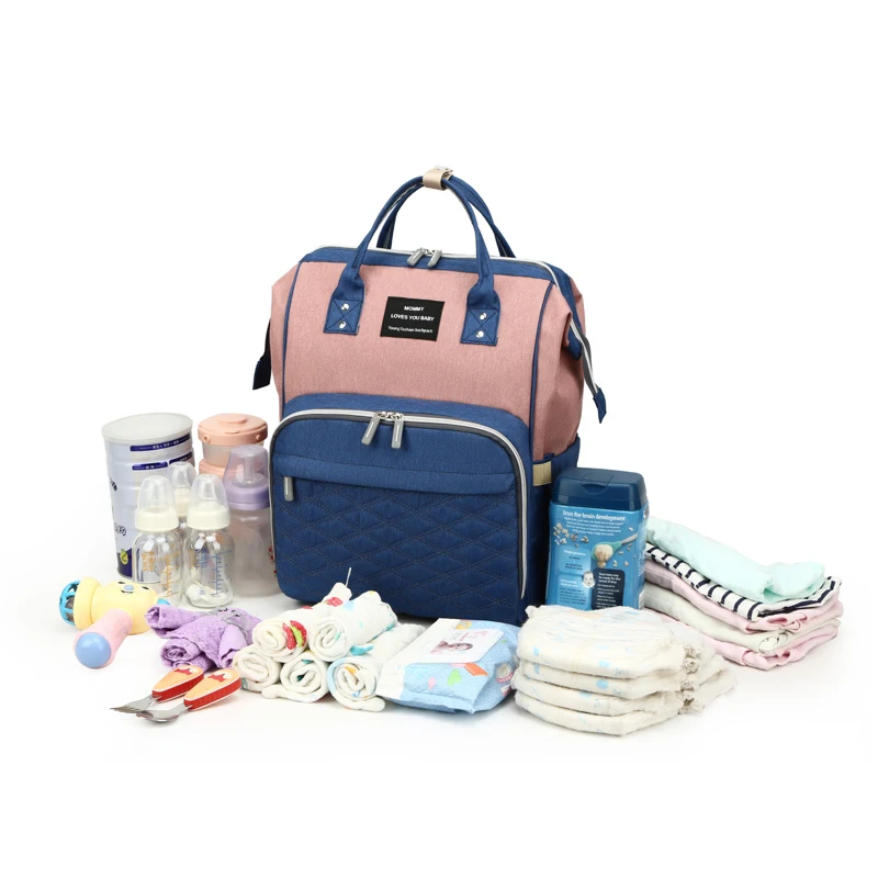 Wholesale Baby Essentials Waterproof Hospital Bag Maternity USB Diaper Bag Backpack Luxury Mummy Bag