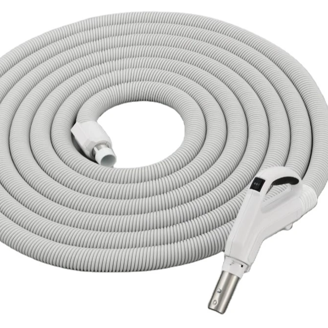 White  clear plastic PVC  PU hose for domestic industrial central vacuum cleaner part