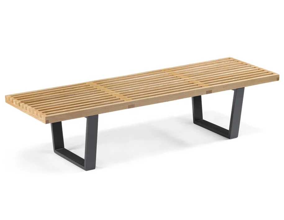 Warehouse  factory furniture long wood bench for living room and outdoor buench
