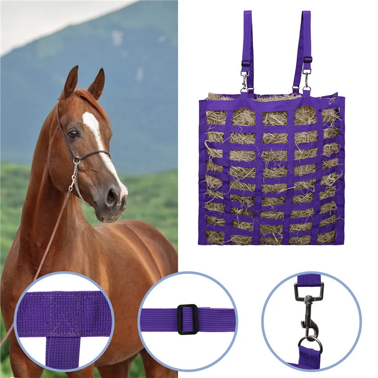 Durable Four Sided Slow Feed Horse Hay Bags with