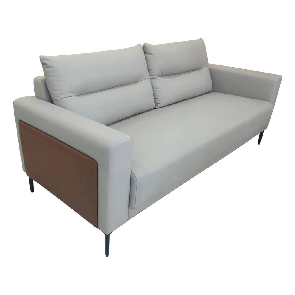 Chinese Style Office Sofa Modern Simple Leisure Sofa Living Room Sofa 1+1+3 Set Coffee Table Combination