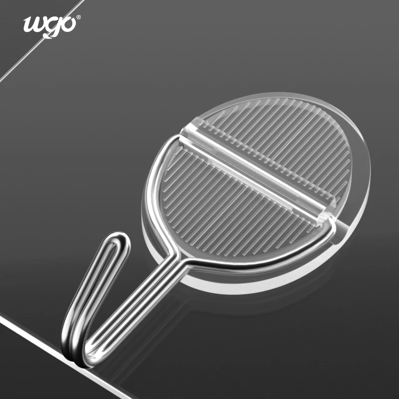 Wall Mounted Holder Traceless Novelty Hooks Sticker Sucker Load-bearing Hanging Hook With Tape For Kitchen Bathroom