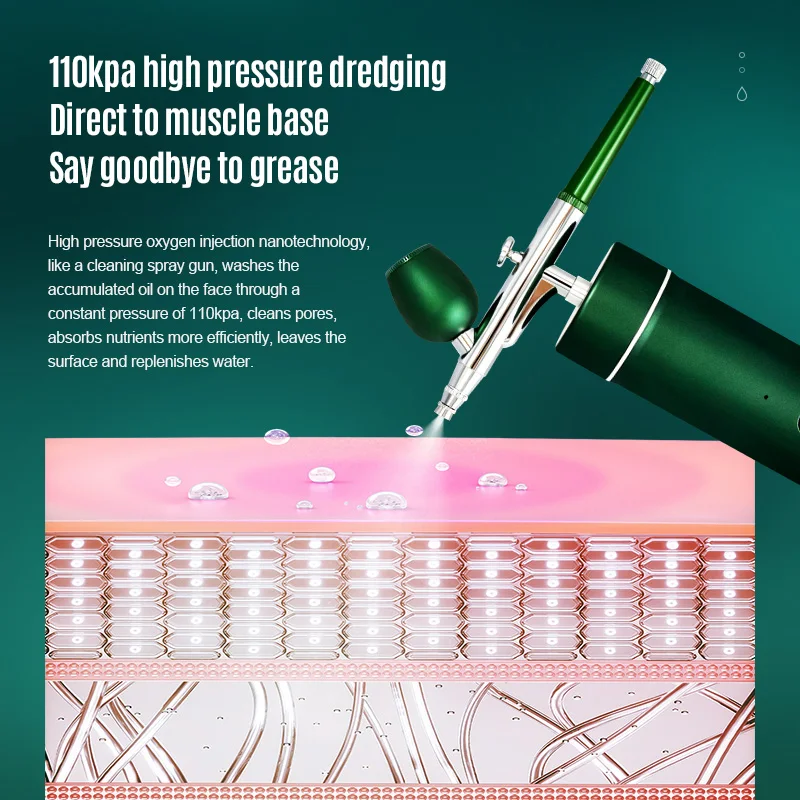 Spray Oxygen Injection Meter Home Rechargeable Sprayer Handheld High Pressure Spray Gun Water Meter Face Provide Care For Skin