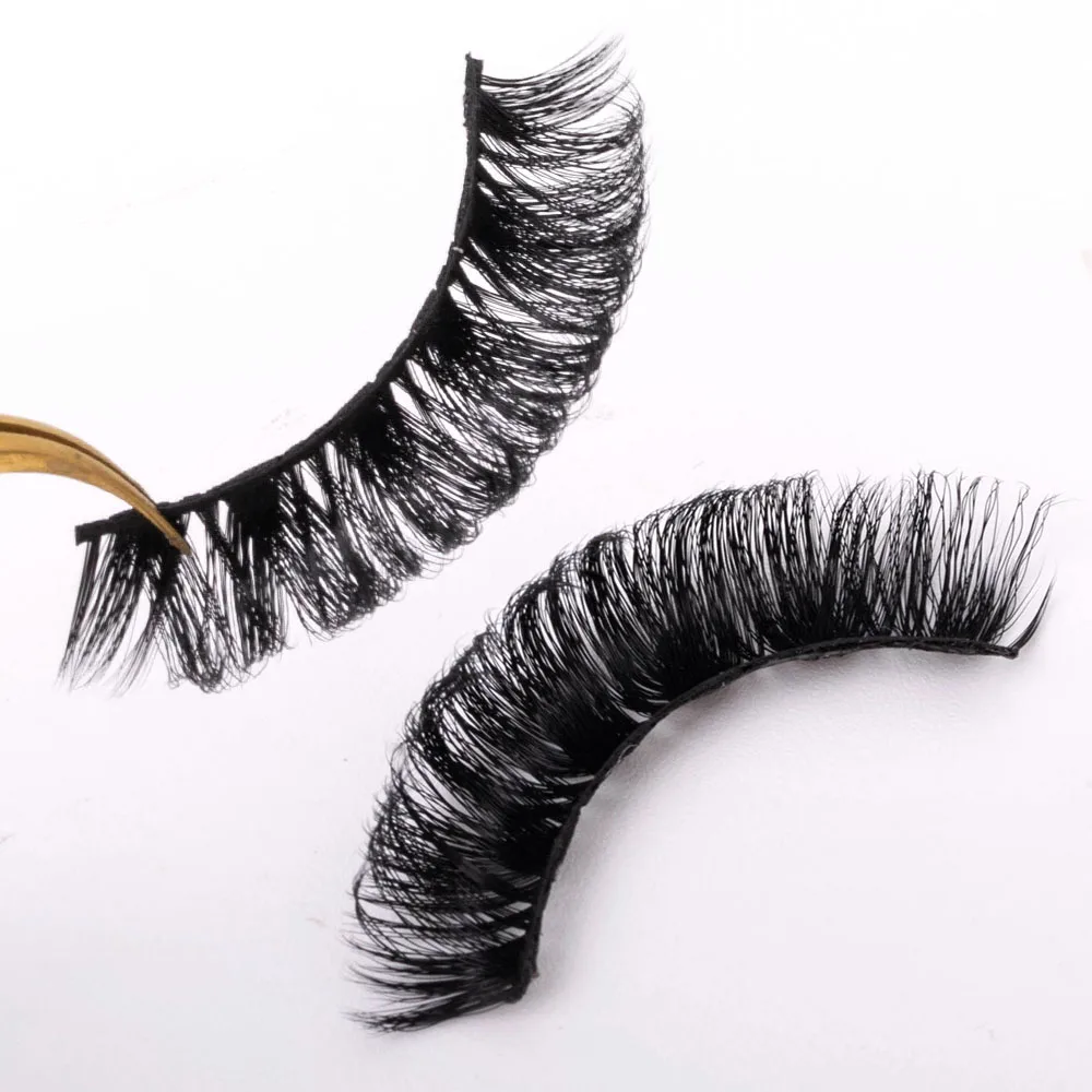 yiernuo  Russian Full Strip Eyelashes Vendors Faux Natural 3D Mink Lashes 15-25mm Wholesale Eyelashes