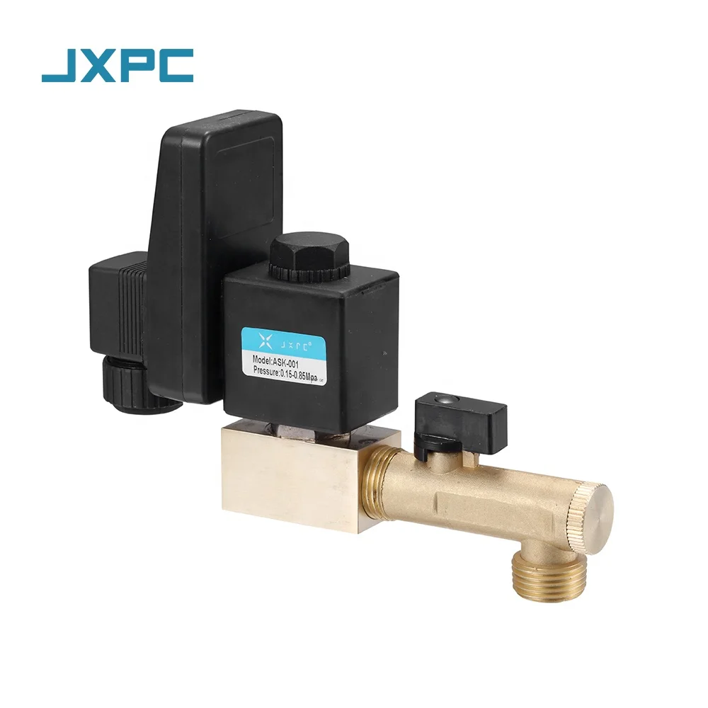 JXPC Series Electric Automatic Drain Valve ASK Series Brass Ball 2in Alloy Material Gas Vacuum Pressure Control OEM ODM
