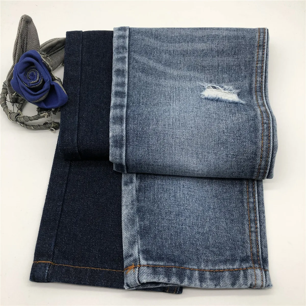 11.3oz heavy  cotton blue denim fabric denim jacket fabric