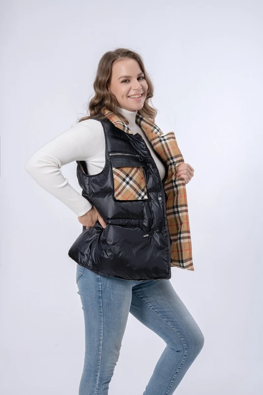 100% Chinlon Unique Design Hot Sale Breathable Quality Ultra Light Down Vest