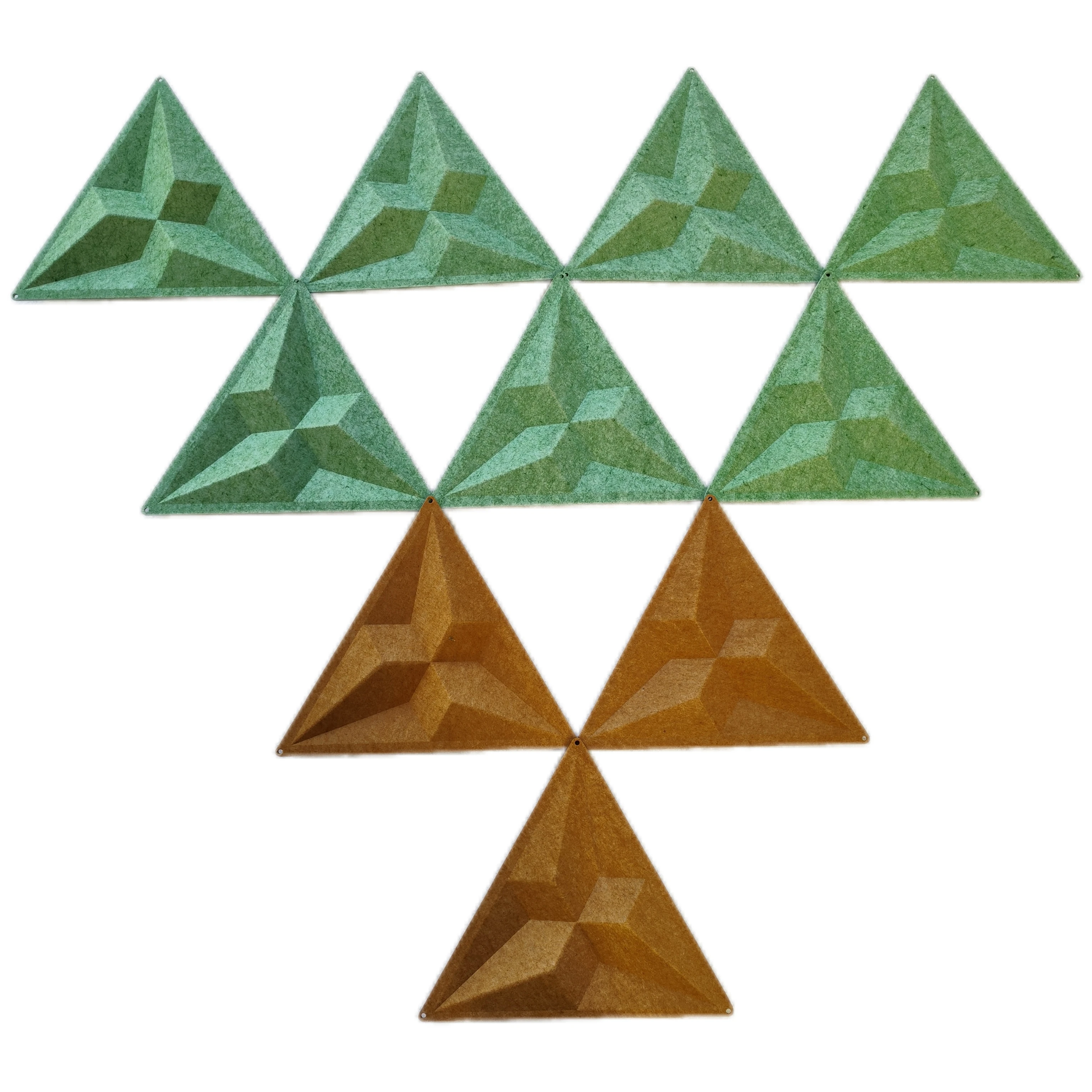 Soundproof screen 100% Pet Acoustic Panels Sound Absorption 3D Wall Panel