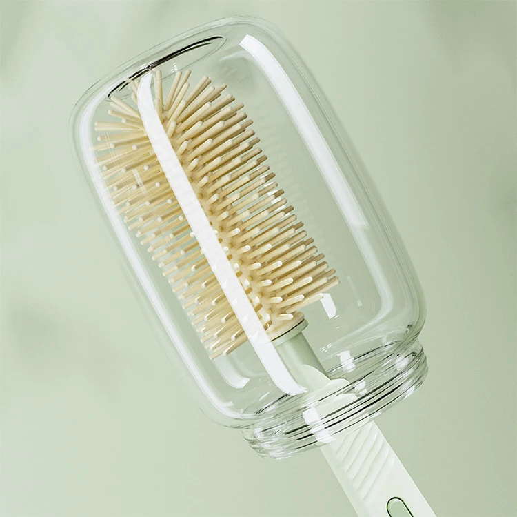 Baby Bottle Brush Set  Food Grade Easy Silicone Bottle Brush Pacifier Cup Nipple Cleaning Brushes Set With Drainage Rack