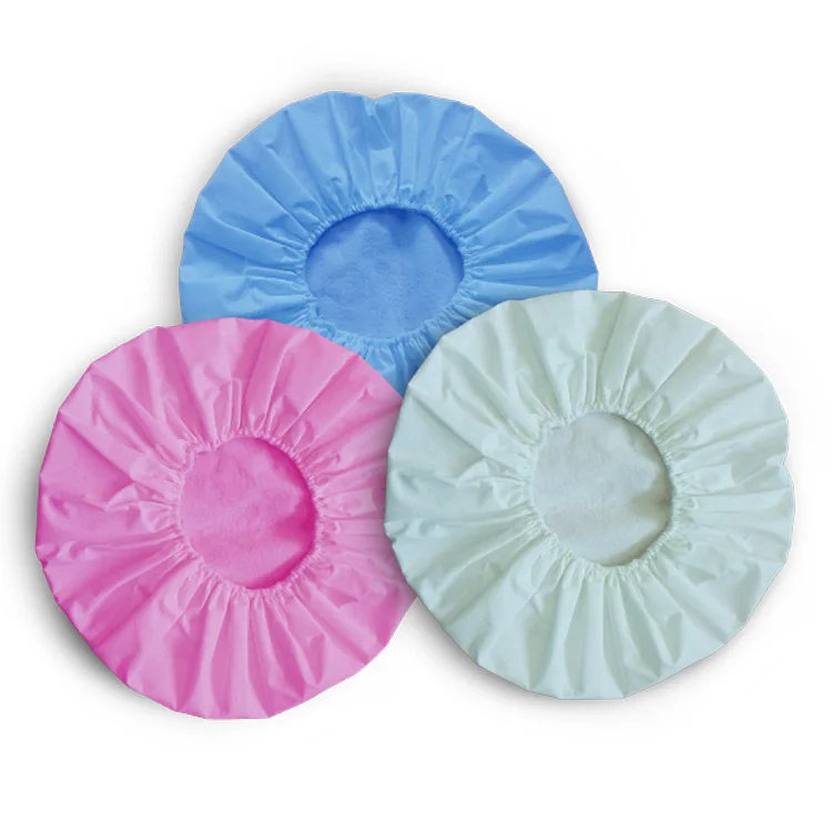 50gsm Nonwoven spunlace disposable shower hat  OEM brand hotel beauty salon