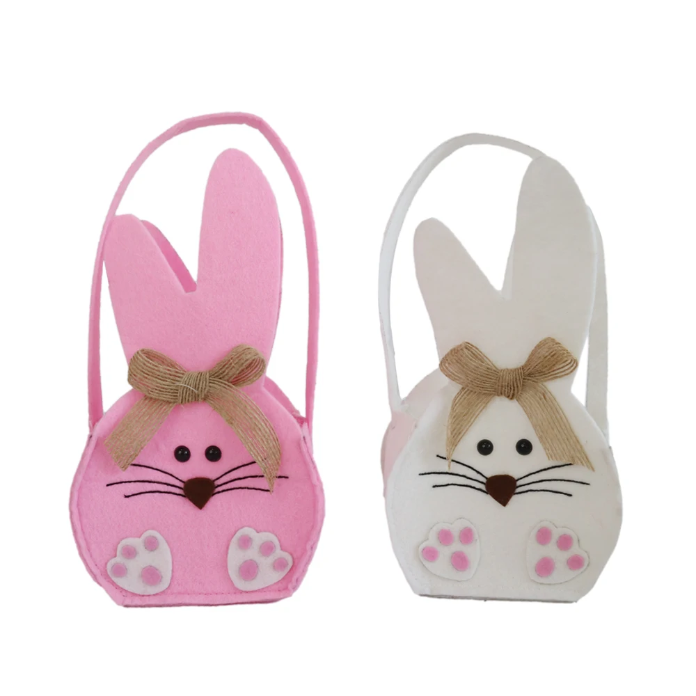 seasonal decorations bunny patchwork felt easter candy bag cookie bag easter bucket decoration