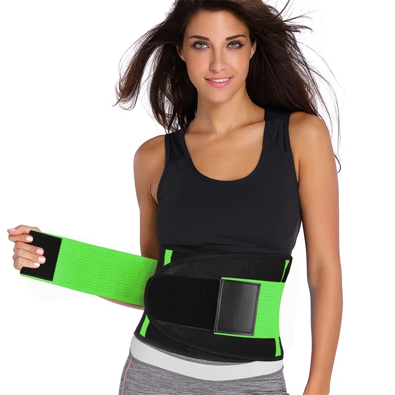 Лидер продаж Amazon, регулируемые поддерживающие талию дышащие сетчатые ремни, поясничный поддерживающий пояс для облегчения боли в пояснице