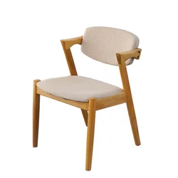 Cheapest price Z Shaped White Oak Wood Dining Chair