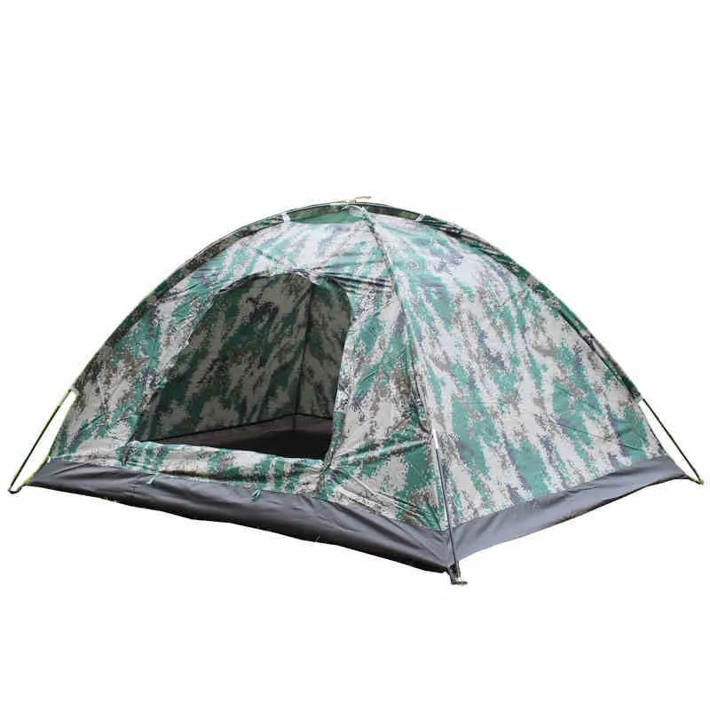 3-4 Person Low Price Family Waterproof Lightweight Camp Tent Easy To Set Up Camouflage Tent For Camping Hiking Travel Climbing