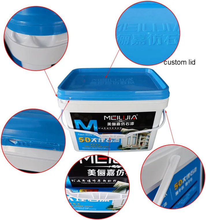 Cheap Price 15L Barrel Round Empty Paint Plastic Pail Bucket for Sale