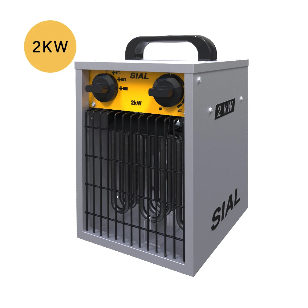 SIAL 2KW industrial Portable Heating   Waterproof Electric Industrial Fan Space Heater