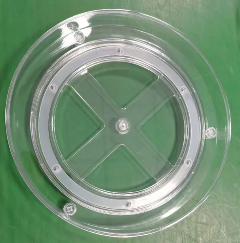 23.5cm 1-layer PET lazy Susan Kitchen Cosmetics Bathroom Storage Home 360 degree turntable