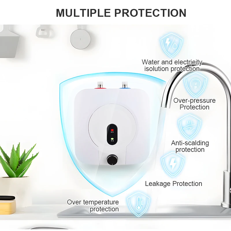 Bathroom Kitchen Wall Mounted Tank Hot Water Heater Boiler Storage Electric Water Heater