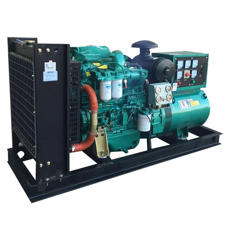 open/silent diesel generator sets 50Kw 63 kva Small water cooled powerful generator with ce certificate