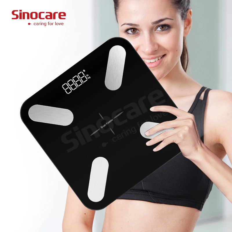 Sinocare Digital Measuring Bathroom Scale Digital Scale Households Bathroom Health Weight Bathroom Scale Digital