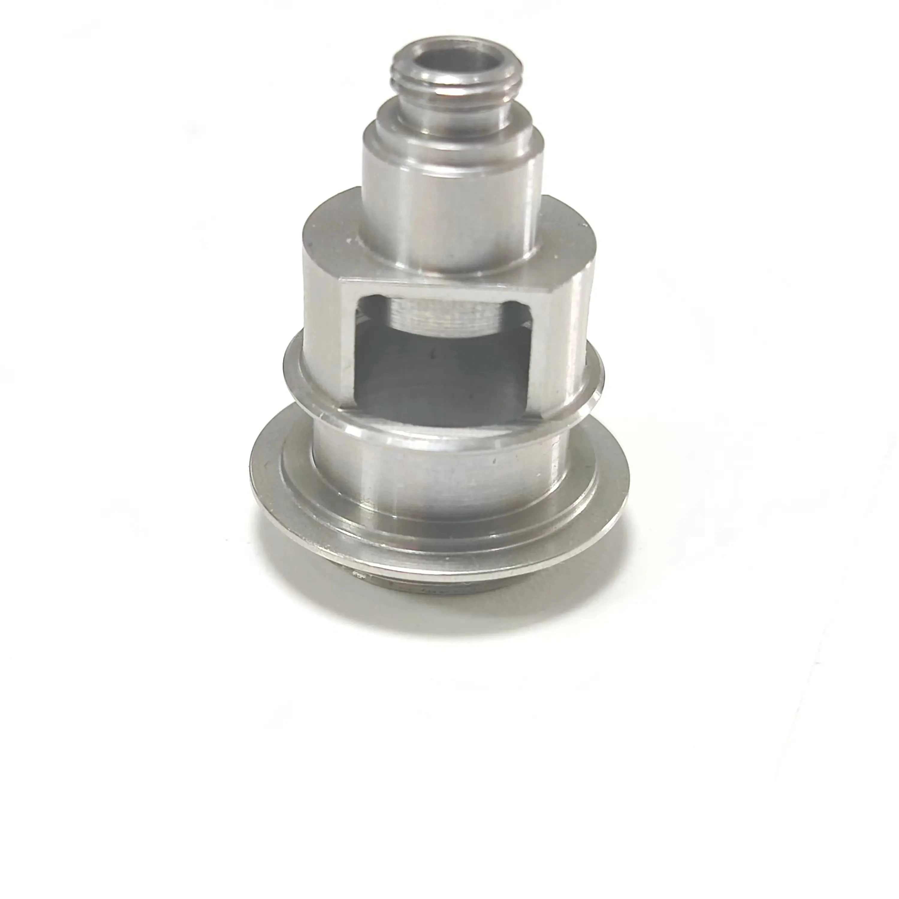 OEM precision machining service machined surface connector part Customized industrial SS304 steel products cnc accessories