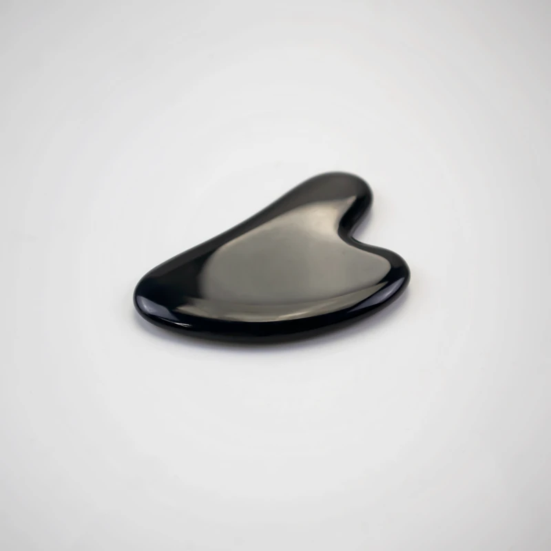 Obsidian Gua Sha stone Beauty face massage roller  jade guasha massage stone for Skin Care