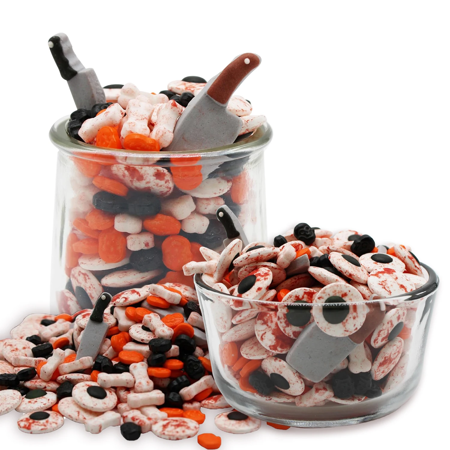 CANDY QUEEN hot sale New product halloween eyeballs shape compressed tablet hard candy bulk wholesale