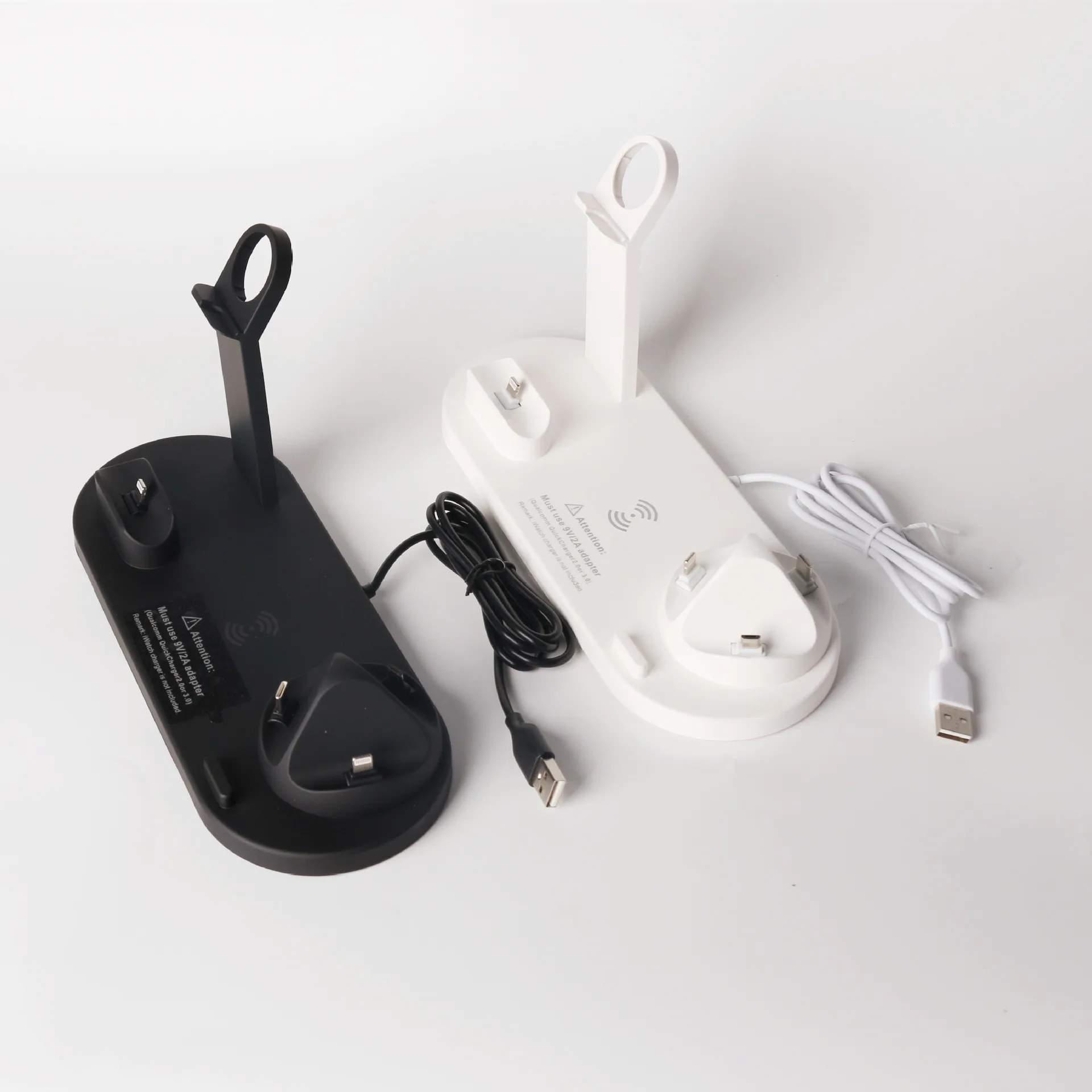 10W 4 in 1 Carregador Wireless Charger Charge Smartphone Docking Charging Station Stand Pad Fast Mobile Phone Charger