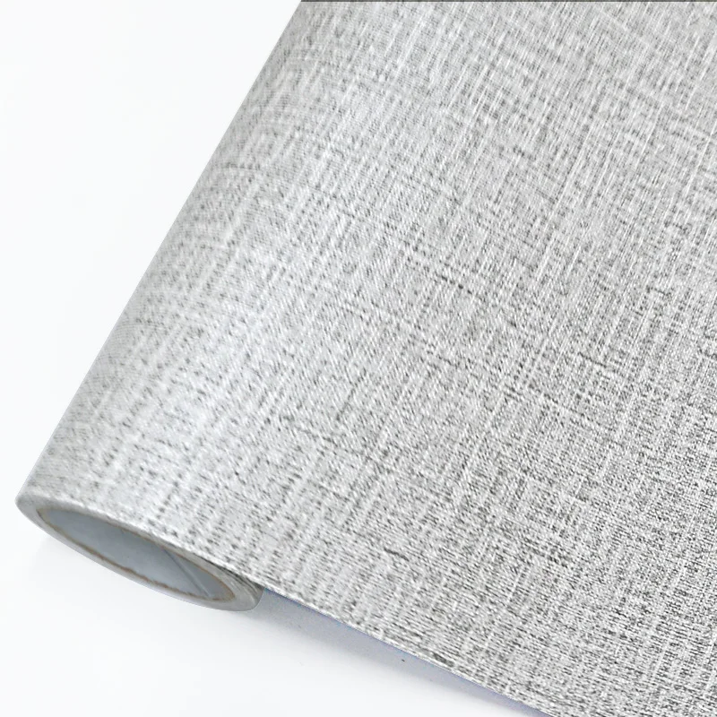 Self Adhesive Home Decor Mural 3d White Texturel Wallpaper 1.22*50m