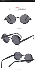 Men sunglasses 2022 metal round sun glasses for Women unisex custom sunglasses logo mens luxury sunglasses