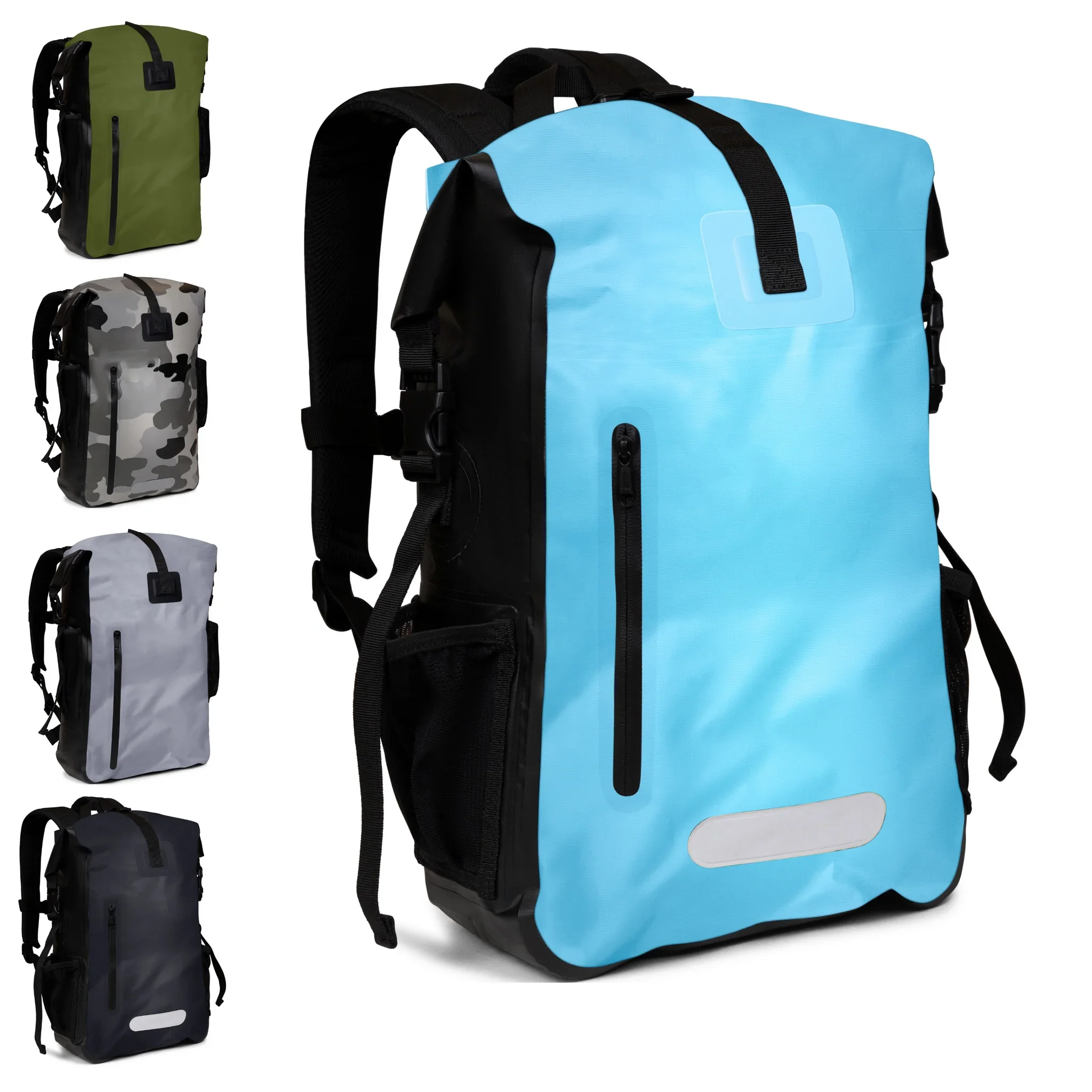 Auerka 30L50L80L 500D PVC Heavy Duty Watertight Mountaineering Bag Outdoor Multifunctional Waterproof Trekking Backpack