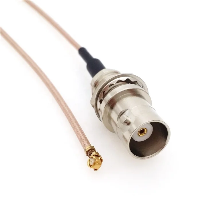 RF coaxial cable IPEX/U.FL famale  to BNC female nut fixing flange RG178 cable IPEX/U.FL-K BNC-KY antenna cable