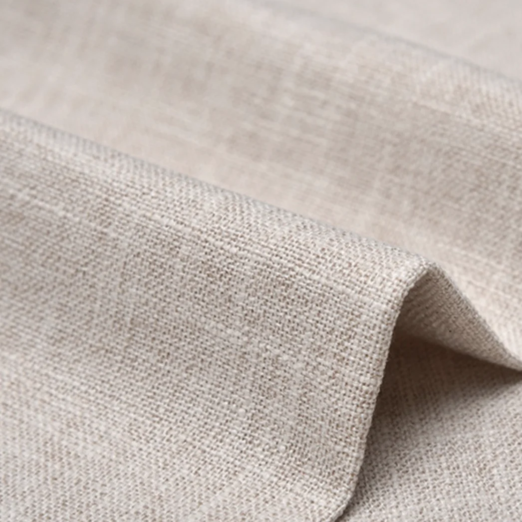 Hot Sale Spring Summer Tablecloth Pillow Polyester Coarse Linen Cloth Sofa Cushion Solid Color Thickened Canvas Linen