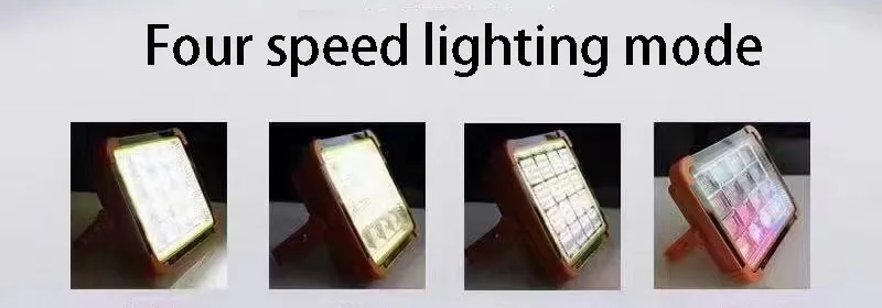 High quality outdoor waterproof yellow emergency lighting rechargeable solar portable flood light for camping, night markets, s