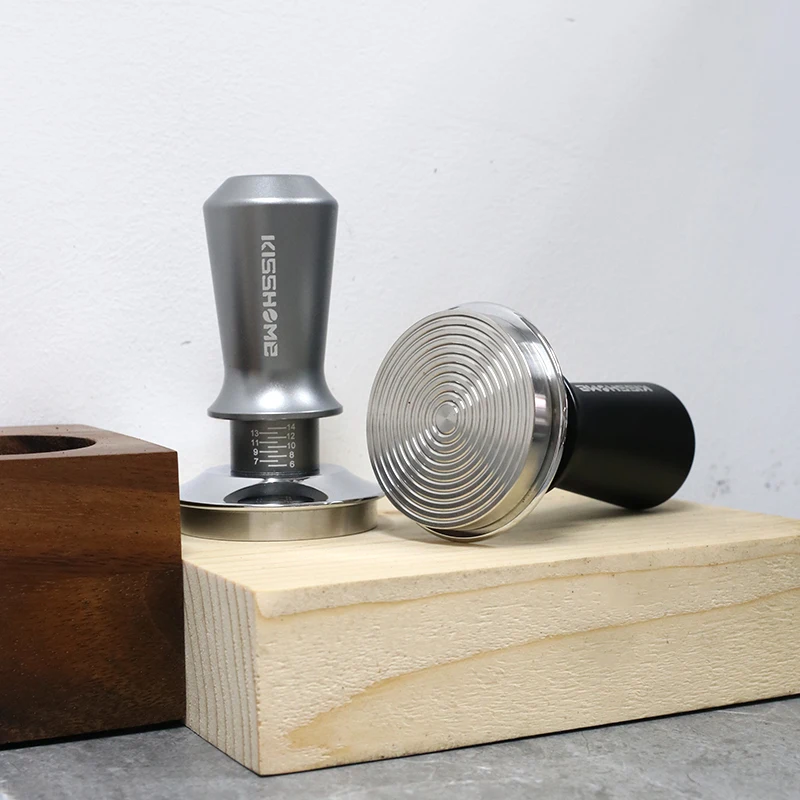 Espresso Barista Tools Constant Pressure Aluminum Handle Spring Calibrated 30Lb Dual Coffee Accessories Tamper