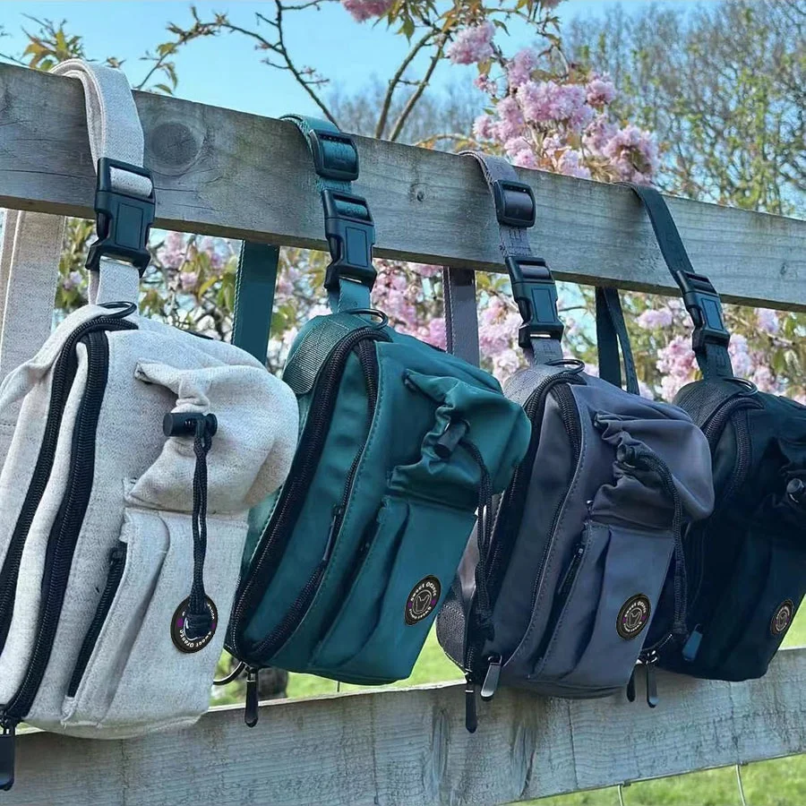 Dog Product Accessories Private Logo Waterproof Nylon Bottle Carrier Human Pet Food Dog Adventure Hiking Walking bag Customized