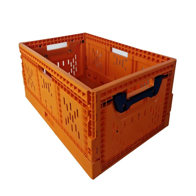 Foldable Basket plastic crate industrial plastic stacking euro stackable plastic crates for sale